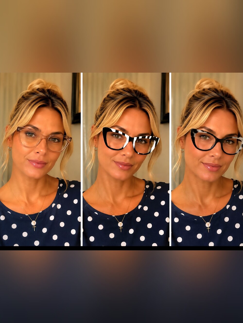 Chic Cat-Eye Bundle (3) Frame Glasses for Women